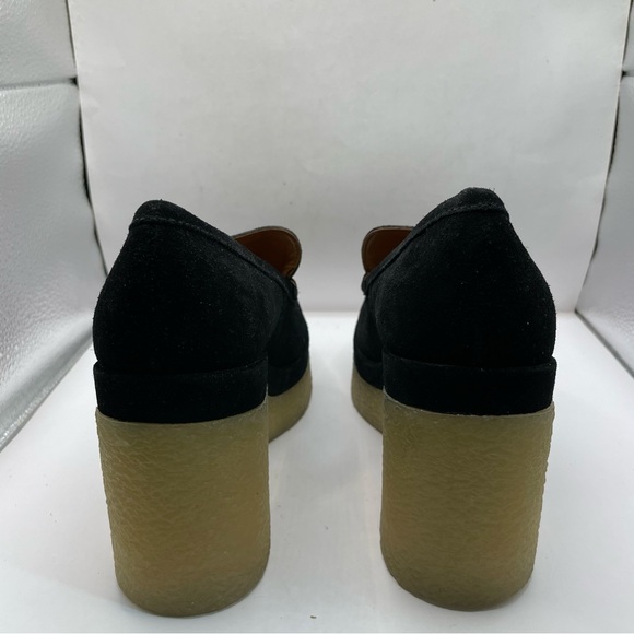 Marc Fisher LTD Lina Suede Leather Chunky Platform Loafers Size 7.5 - Picture 4 of 10